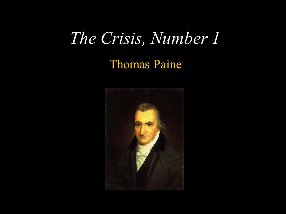 Thomas paines view on america as opposed to what america is today
